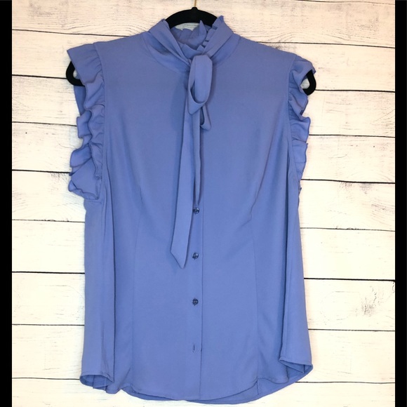 New York & Company Tops - NY&C Ruffled Bow Blouse-7th Ave